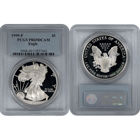 1999-P Proof American Silver Eagle - PCGS PR 69 DCAM