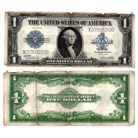 1923 $1 Large-Size Silver Certificate - Fr. 238 - Net VG