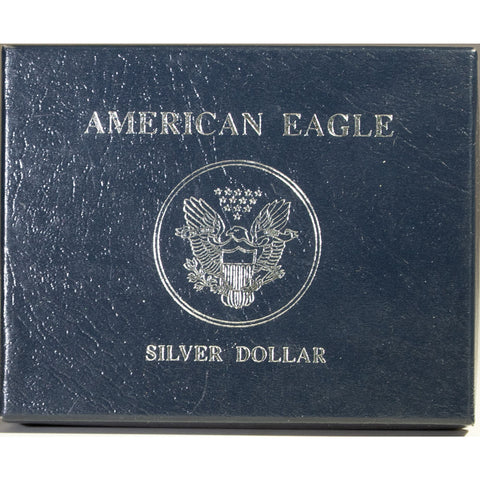 2002-P 1 oz American Silver Eagle - Gem Brilliant Uncirculated in OGP w/ CoA