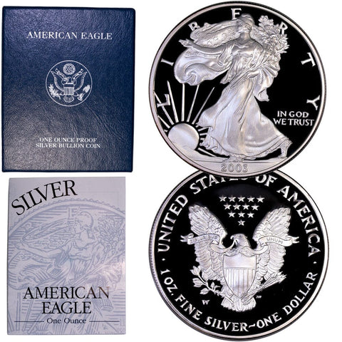 2003-W Proof American Silver Eagle - Gem Proof in OGP w/ CoA