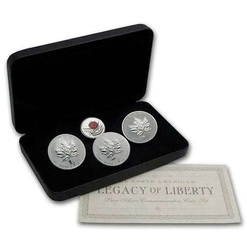 2004/5 $5 Canadian Legacy of Liberty Commemorative Coin Set - Gem in OGP