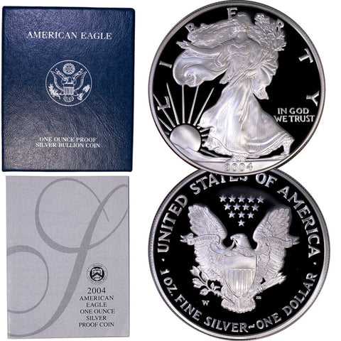 2004-W Proof American Silver Eagle - Gem Proof in OGP w/ CoA