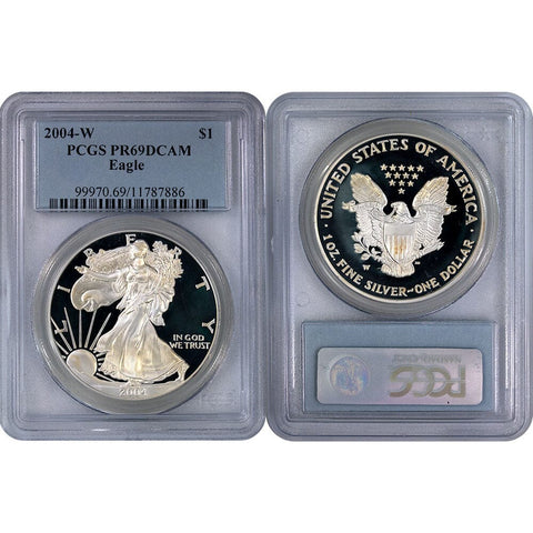 2004-W Proof American Silver Eagle - PCGS PR 69 DCAM