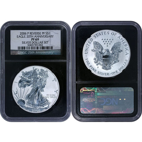 2006-P Reverse Proof American Silver Eagle - NGC PF 69