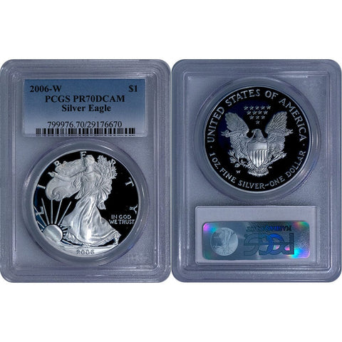 2006-W Proof American Silver Eagle - PCGS PR 70 DCAM