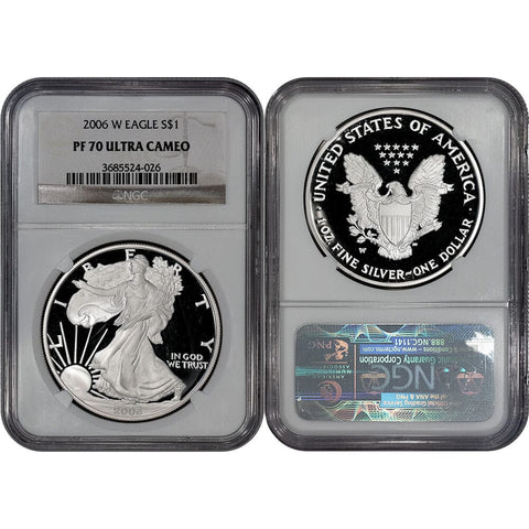 2006-W Proof American Silver Eagle - NGC PF 70 UCAM