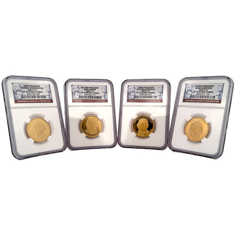 4-Coin Set of 2007-S Proof Presidential Dollars - NGC PF 70 UCAM