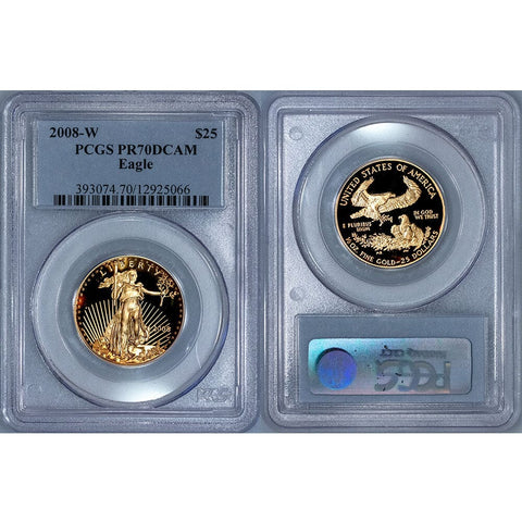 2008-W $25 Proof Gold American Eagle- PCGS PR 70 DCAM