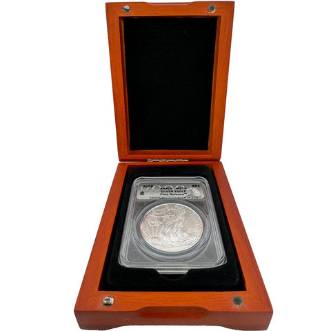 2009 American Silver Eagle - ANACS MS 70 - In Wooden Display Box