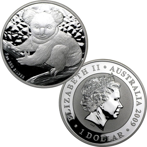 2009 Australia $1 Koala .999 Silver Coin - Gem Uncirculated in Capsule