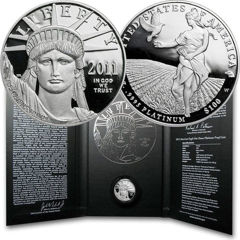 2011-W Proof $100 Platinum American Eagle - Gem Proof in OGP