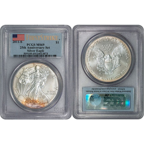 2011-S 25th Anniversary Set American Silver Eagle - PCGS MS 69 FirstStrike