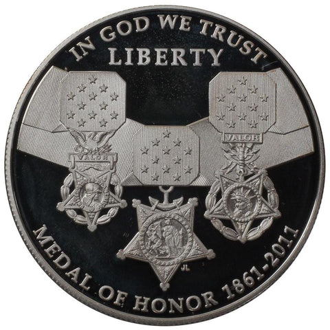 2011 Medal of Honor Commemorative Silver Proof Dollar - Gem Proof in OGP w/ COA