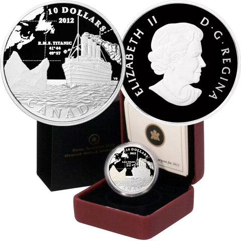 2012 $10 R.M.S. Titanic Fine Silver Coin - Gem Proof in OGP w/ COA