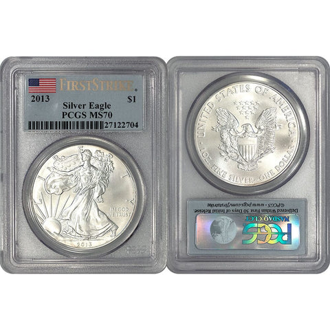 2013 American Silver Eagle - PCGS MS 70 First Strike