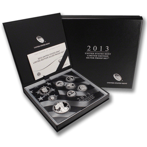 2013 US Mint Limited Edition Silver Proof Set - New In Original Box with COA