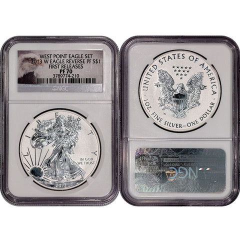 2013-W American Silver Eagle - NGC PF 70 ER - From West Point Eagle Set