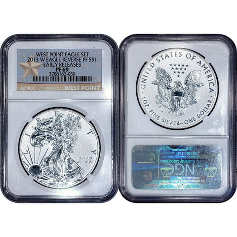 2013-W Reverse Proof American Silver Eagles - NGC PF 69 Early Releases