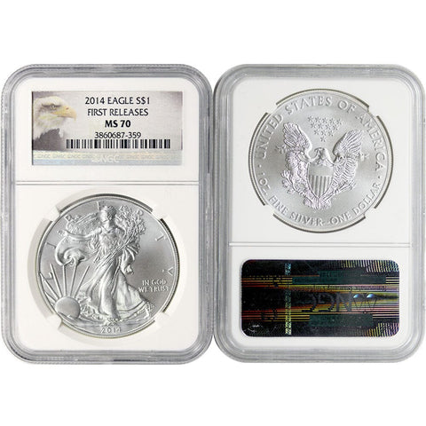 2014 American Silver Eagle - NGC MS 70 First Releases