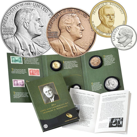 2014 Franklin D. Roosevelt Coin an Chronicles Set - Gem in OGP w/ CoA & Booklet