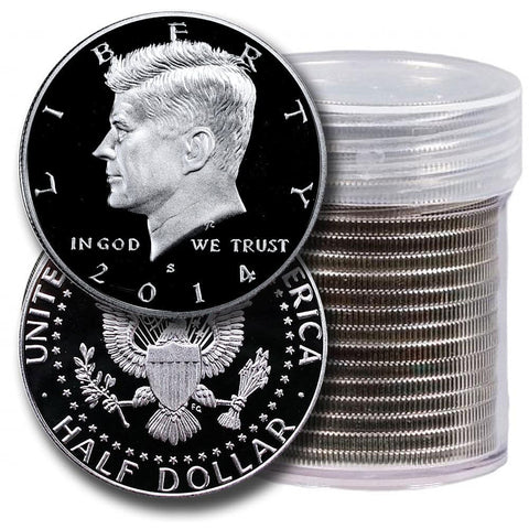 20-Coin Roll of 2014-S Proof Silver Kennedy Half Dollars - Directly From Proof Sets