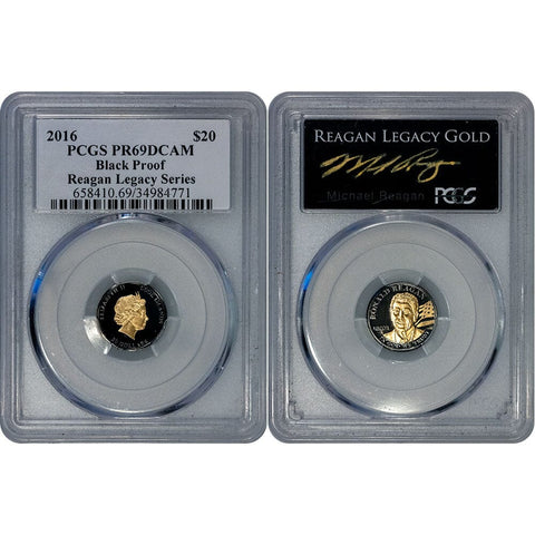 2016 Cook Island Reagan Legacy $20 .9999 Gold 1/10 oz - PCGS PR 69 DCAM