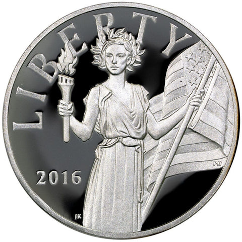 2016-S U.S. Mint Medal 1oz Silver, American Liberty - Gem Proof (Capsule, No OGP)