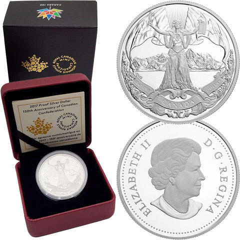 2017 Canada 150th Anniversary of Confederation Proof Silver Dollar - Gem Proof in OGP w/ COA