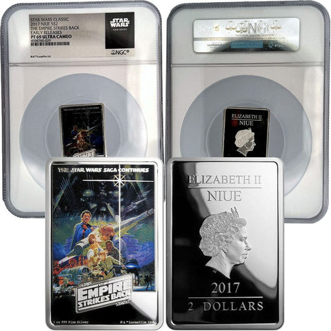 2017 Niue 1 oz Silver $2 Star Wars - Empire Strikes Back - NGC PF 69 UCAM