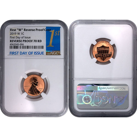 2019-W Reverse Proof Lincoln Shield Cent - NGC Rev. Pf 70 RD - Gem Proof