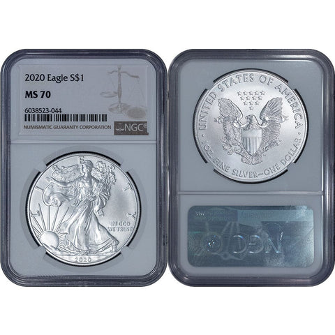 2020 American Silver Eagle - NGC MS 70