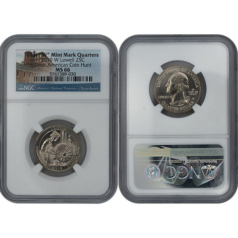 2019-W Lowell, National Parks Quarter - NGC MS 66