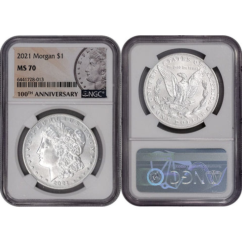 2021 Morgan .999 Silver Dollar - NGC MS 70