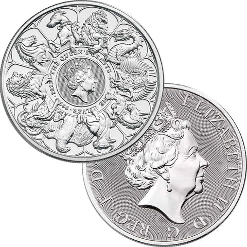 2021 Great Britain 2 oz Silver Queen's Beasts – Complete Collector Coin - Gem Uncirculated