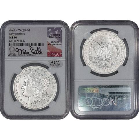 2021-S Carson City Privy Morgan .999 Silver Dollar - NGC MS 70
