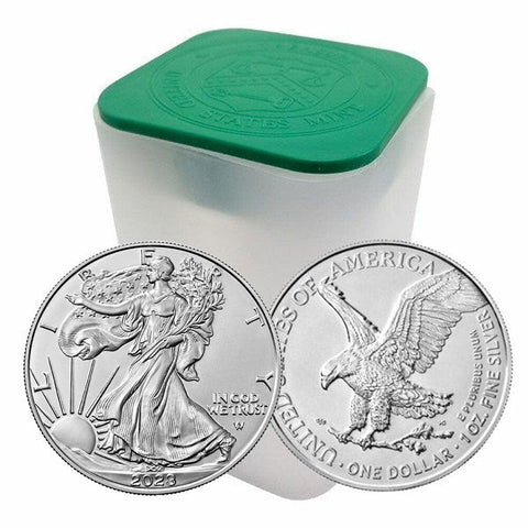 2023 American Silver Eagles, Original Mint Roll of 20 Coins
