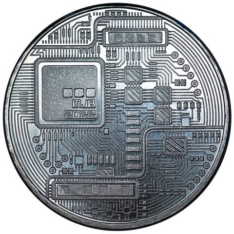 2022 MJB "Bitcoin" .999 1 oz Silver Rounds - Gem Brilliant Uncirculated