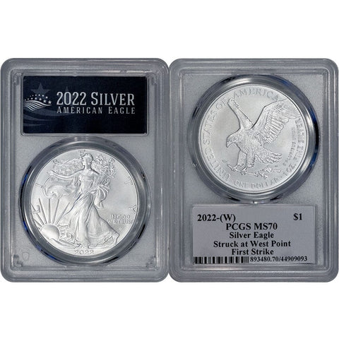 2022(W) $1 American Silver Eagle - PCGS MS 70 First Strike