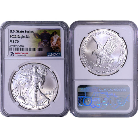 2022 1 oz American Silver Eagle - NGC MS 70