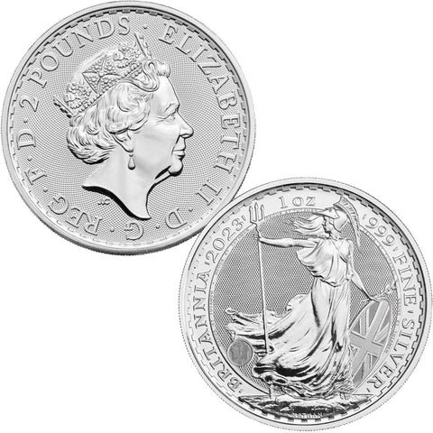2023 Great Britain 1 oz .999 Silver Britannia (Elizabeth) - Gem Uncirculated