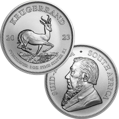 2023 South Africa 1 oz Silver Krugerrand Coin - Gem Uncirculated