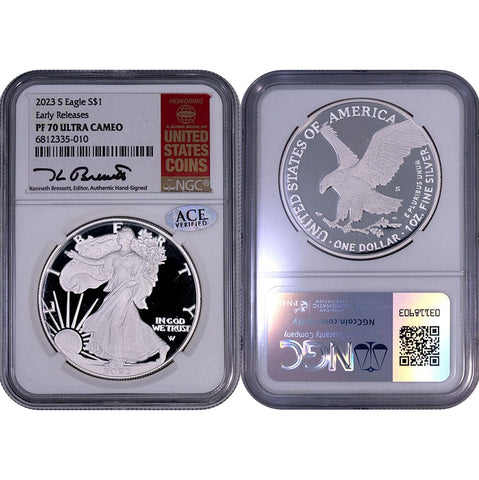 2023-S Proof American Silver Eagle - NGC PF 70 UCAM - Gem Proof