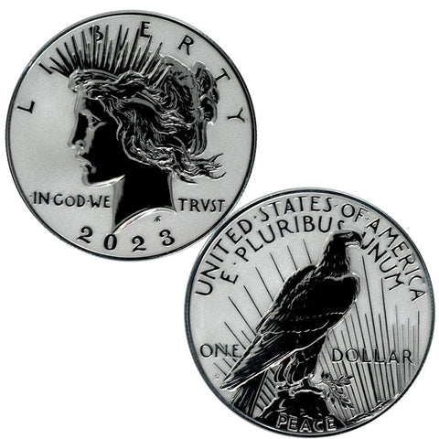 2023-S Reverse Proof Peace Silver Dollar - Gem Reverse Proof