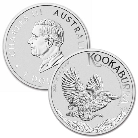 2024 Australia $1 Silver 1 oz. Kookaburra - Gem Uncirculated in Capsules