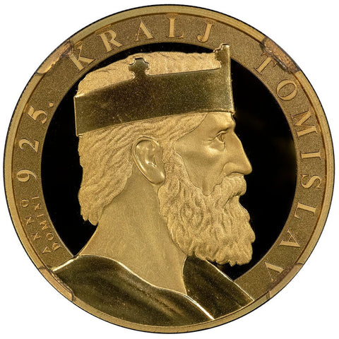 2025 Croatia Tomislav 100€ 1 oz Net Pure Gold Coin - NGC PF 70 UCAM - Mintage: 300