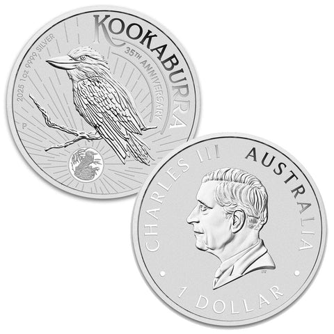 2025 Australia $1 Silver 1 oz. Kookaburra - Gem Uncirculated in Capsules