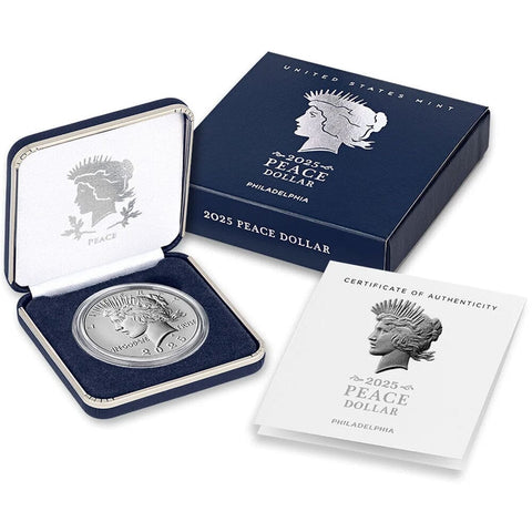 2025 Peace .999 Silver Dollar - Gem Uncirculated in OGP