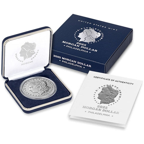 2025 Morgan .999 Silver Dollar - Gem Uncirculated in OGP