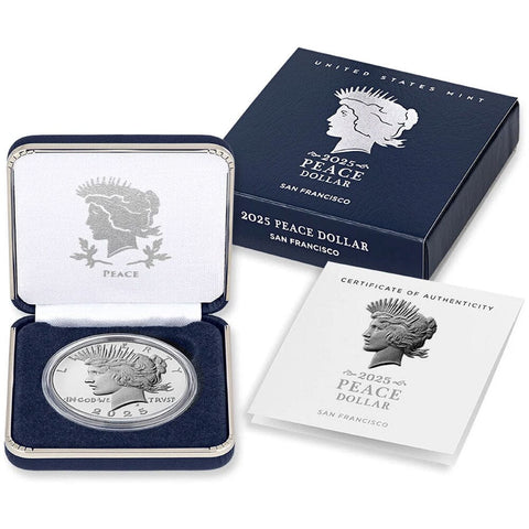 2025-S Proof Peace .999 Silver Dollar - Gem Proof in OGP