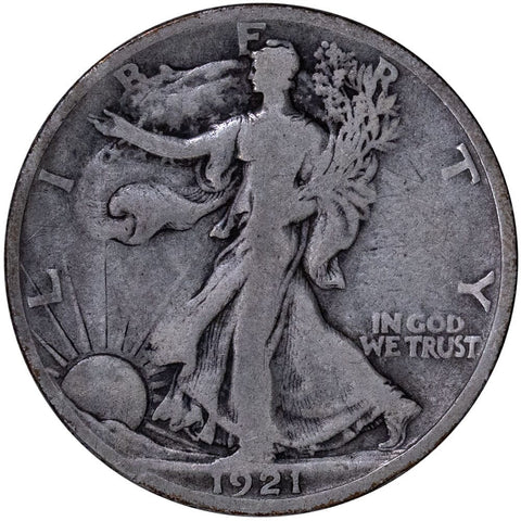 1921-S Walking Liberty Half Dollar - Very Good